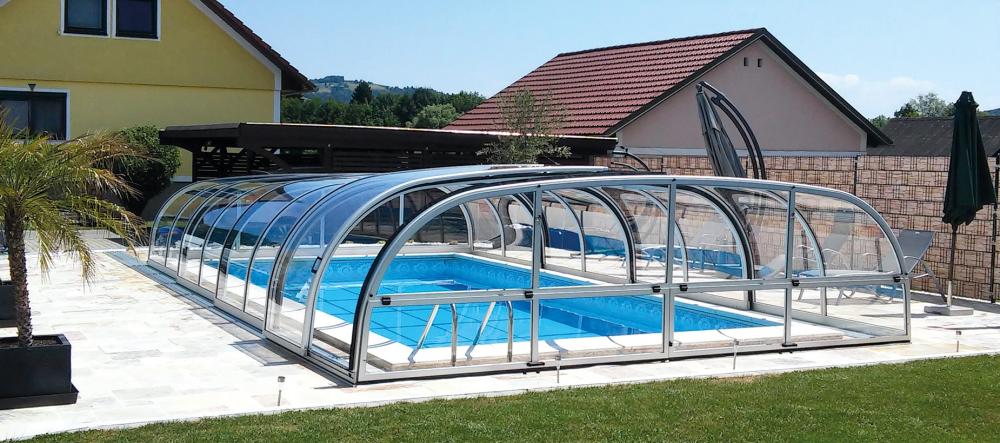 Poolüberdachung Florida small, hohe Ausführung